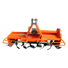 49″PTO Rotary Tiller Attachment Cat 1 Tractor 540 RPM 5″Depth Replaceable Blades