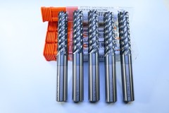 LOT ( 5 PCS ) IMCO 1/2″ POW-R-PATH CARBIDE 63234 END MILLS 7 FLUTE .060″ RADIUS