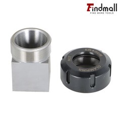 ER-40 Square+ER-40 Hex Collet Block Chuck Holder for CNC Lathe Engraving Machine