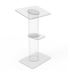 Clear Church Pulpit Event Lectern Plexiglass Acrylic Debate Podium School