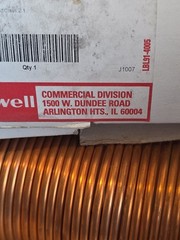Honeywell L482A1004 Freeze Stat; 2 SPST 1 NO 1 NC, 15F to 55F, 20 Foot Tube NEW