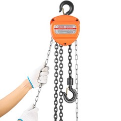VEVOR Hand Chain Hoist 1100 lbs Capacity 10 ft Manual Chain Block with G80 Chain