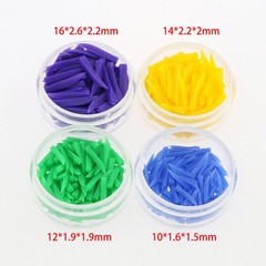 100Pcs/Box Dental Disposable Plastic Wedges Diastema Interdental Wedges XS/S/M/L