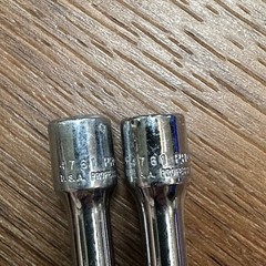 Lot of 2 PROTO Socket Extension Chrome 1/4″ Drive 6″ Length 4761 Made in USA