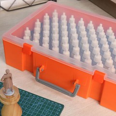 Model Paint Organizer Pigment Bottle Storage Suitcase Holds 88pcs Bottles