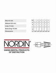 ( L4 ) Long 4 Stainless Steel NORDIN Dental Screw Post Refill of Kit 12 posts