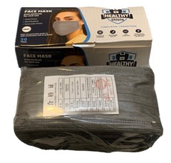 50 PCS Face Mask Non Medical Surgical Disposable 3-Ply Ear loop Mouth Cover-Gray