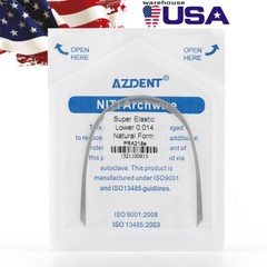 AZDENT Dental Orthodontic Super Elastic Niti Round Arch Wire Nature Form 012-020