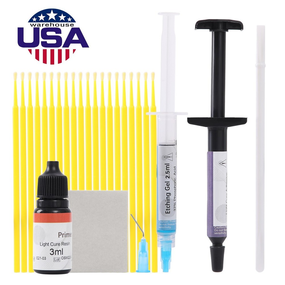 Dental Orthodontic Light cure adhesive kit Resin For bonding Bracket Braces