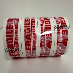 4 Rolls Fragile Handle with Care Packing Shipping Tape 2″ x 100 Yards Red