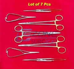 Lot of 7 Pcs V. Mueller SU16062 Mayo-Hegar and Hu-Friedy Needle Holders Mathieu