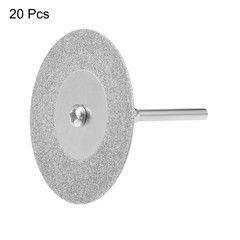 20Pcs 40mm Diamond Cutting Wheels Cut Off Wheel with Mandrels for Rotary Tool