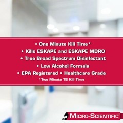 *4-Packs* Micro-Scientific Opti-Cide Max Disinfectant Cleaner 1 Gallon M60035