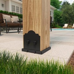 OZCO 54207 Laredo Sunset Lite 4×4 Post Base, 2 pack