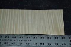 Curly Maple Raw Wood Veneer Sheet 4.5 x 31 inches 1/42nd 5944-44