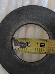 Lot Of 10 – 4.75″ OD, 2.25″ ID. Galvanized Steel Flat Washers. Ea washer Is 11oz