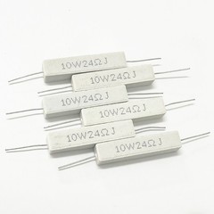 7W/10W/20W Resistor Wirewound Cement Ceramic Horizontal 0.1-510K Ohm 10pcs