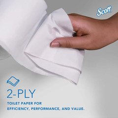 Essential Coreless High-Capacity Standard Roll Toilet Paper, Bulk (04007), 2-Ply