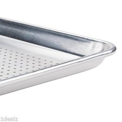12-Pack Premier Choice Perforated Half Size Aluminum Sheet Pan 18″ x 13″ $83 AR