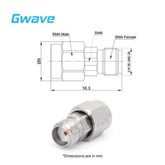 SMA Fixed Attenuator, DC – 27GHz, 2Watts