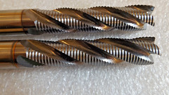 New 2 Widia Hanita 4 Flute HN US 6216 M42 Roughing End Mills