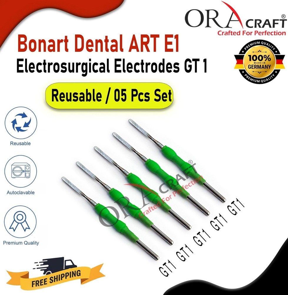 Bonart Dental ART E1 Electrosurgical Electrodes GT 1 Reusable /05 Pcs Set