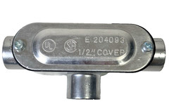 Lot of 6 Rigid E204093 1/2″ T Threaded Conduit Body and Cover.