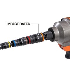 Klein Tools Impact-Rated Flip Socket Set Sae And Metric