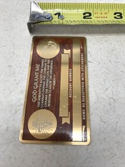 NEW Vintage SSN Social Security Card Metal USA Serenity Prayer God Grant Me
