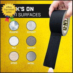 Gaffer Tape 2 Inch X 1 Pack Black Gaffing Tapes Heavy Duty No Residue
