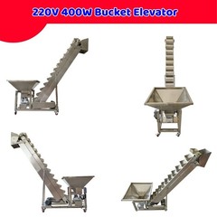 Industrial Stainless Steel Bucket Elevator 220V 400W Automatic Feeding Machine