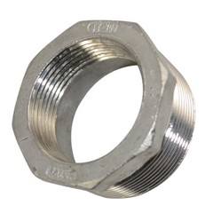 2″ to 1-1/2″ NPT threaded SS 304 HEX Reducing bush Pipe Reducer Fitting Adapter