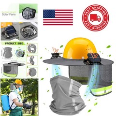 Ventilated Hard Hat Neck Shield with Quick Dry Neck Gaiter for Construction