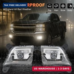 LED Fog Light Kit Compatible with 2019 2020 2021 2022 Chevy Silverado 1500, Driv