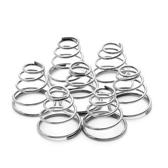 Conical Cone Compression Spring Pressure Spring 0.4-2 mm Wire Dia 7-76 mm Length