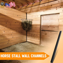 12 Pack 42 Inch Horse Stall Wall Channels Galvanized Steel Easy Installation