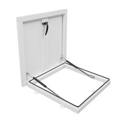 Roof Hatch, Roof Security Door, Roof Access Hatch 19.7in L X 19.7in White