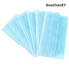 50 Pcs 3 Ply Earloop Face Masks – 95% Filtration, Adjustable Nose Clip