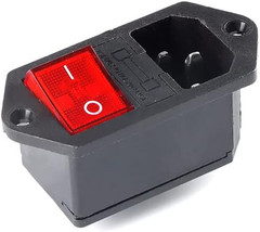 3Pcs AC-14-F16C Electrical Switch Power Socket with KCD4 10A Fuse 3 in 1 Inte…
