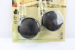 Lot of 2 Vintage Twin Wheel Casters 2″ Diameter Stem Type Keystone Franklin