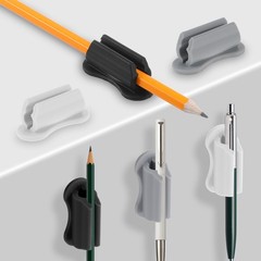 KFHENSOMR 6 Pcs Pen Holder for Wall, Adhesive Sticky Black, Gray, White