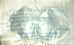 Leak Detecting Dye Tablets for Toilet Tanks 20 packs (40 tablets in total)