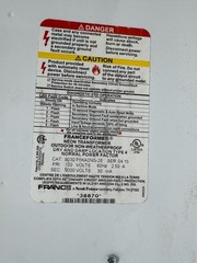 Franceformer 9030 P5KA2NG-2E 120V 30ma 9000V TYPE 4 NEON SIGN TRANSFORMER
