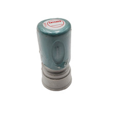 Shachihata R One-Color Specialty Stamp, Round, Entered, Red 11418