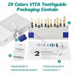 Dental VITA Toothguide 3D Master with Bleached Shade Guide Resin 29 Colors