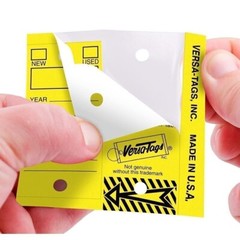 Versa-Tags 250 Key Tags, Self Protecting Poly, 1.25”x3”, Highly Resistant