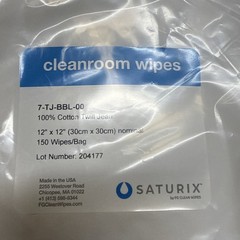 CASE OF 10 PACKS Saturix Cleanroom Wipes – 12″ x 12″ (150 Pack) – Lint-Free