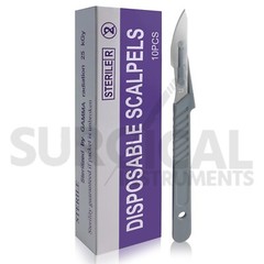 10 Disposable Scalpel # 23 Sterile Plastic Handle Taxidermy & Dissections Hi-Q