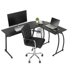 58″ L-Shaped Computer Desk Gameing Corner Desk PC Laptop Table Workstation Home