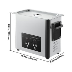 Uimoso 6L Ultrasonic Cleaner with Digital Timer & Heater Jewelry Cleaner 120W